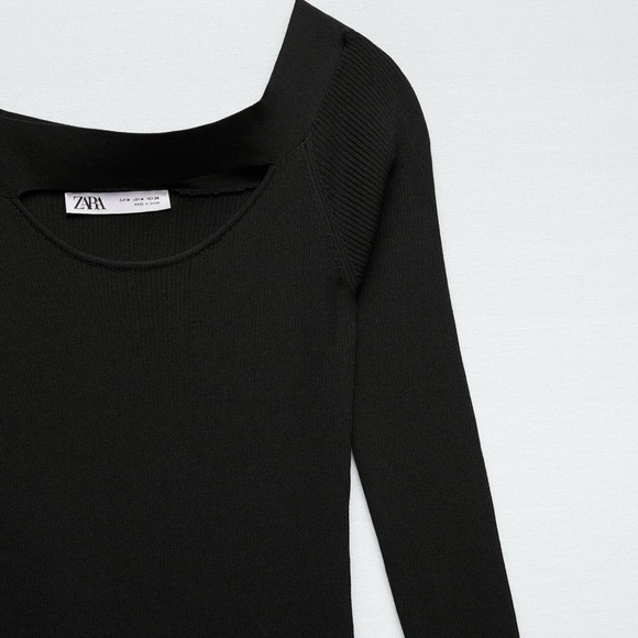 NWT Zara Cut Out Knit Dress Size M - Picture 8 of 8
